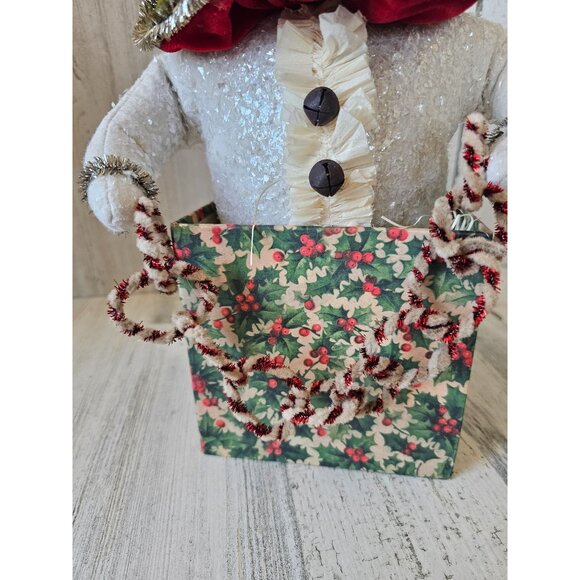 Bethany Lowe Snowman Jack in the box RARE vintage candy cane jester Xmas vintage